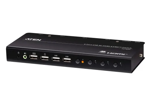 ATEN CS784H interruptor KVM Negro