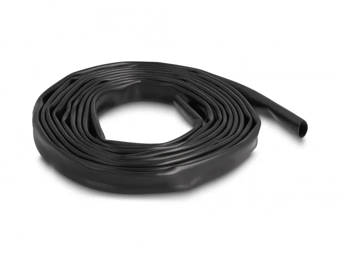 DeLOCK Manguito aislante de PVC 3 m x 10 mm negro