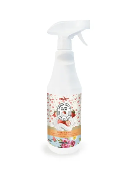 Prady ambientador home spray nata y fresa - frasco de 700 ml - spray pulverizador