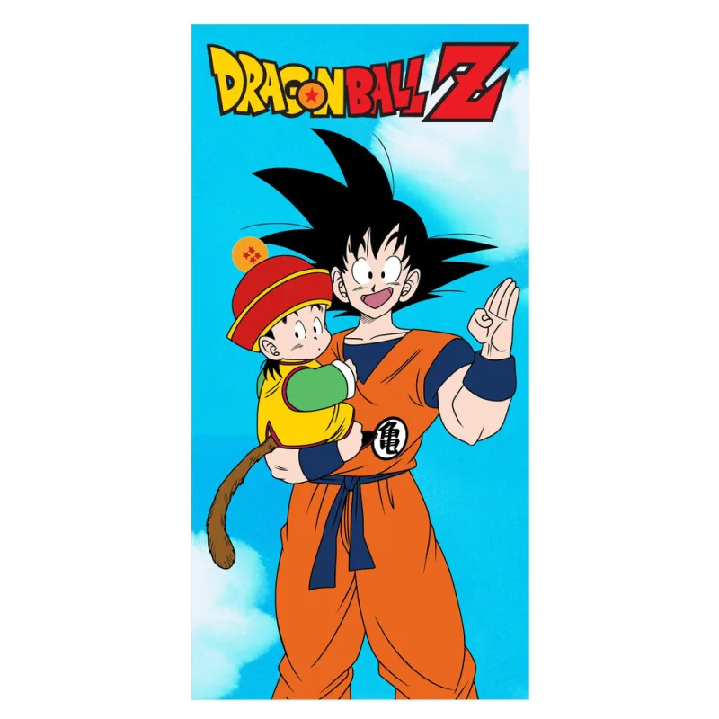 New Import Toalla de Microfibra Dragon Ball Z - 140 x 70 cm | Ligera, Suave y de Secado Rápido | Diseño Goku y Gohan