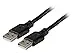 Link * Cable con conectores USB 2.0 tipo A macho/macho) negro MT. 0,5