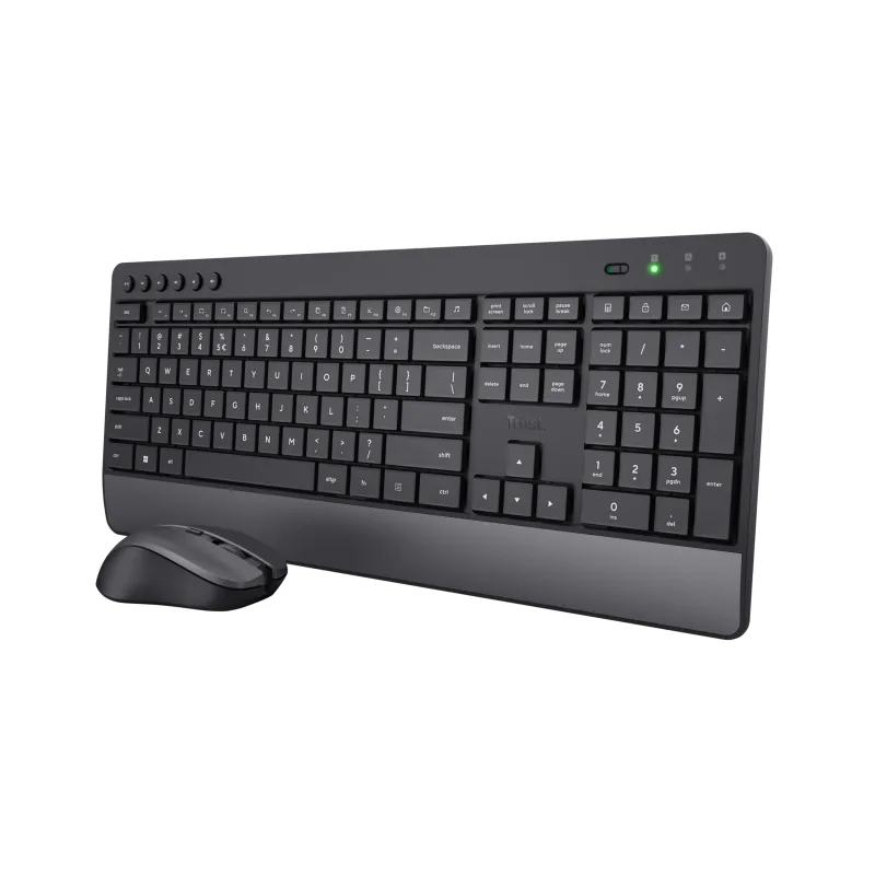 Trust Trezo teclado Ratón incluido Oficina RF inalámbrico QWERTZ Suizo Negro