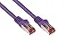 Good Connections 8060-002 Cable de par trenzado, Cat. 6, Ethernet, LAN, con manguito protector morado morado 20 m