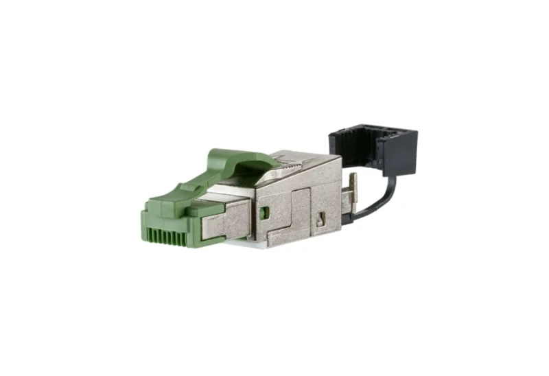 METZ CONNECT 130E405032PE conector RJ-45 Verde, Plata