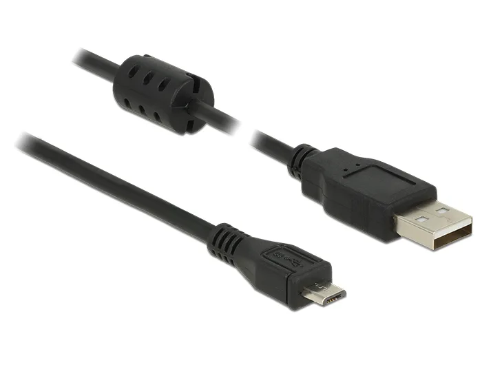 DeLOCK 84900 cable USB USB 2.0 0,5 m USB A Micro-USB B Negro