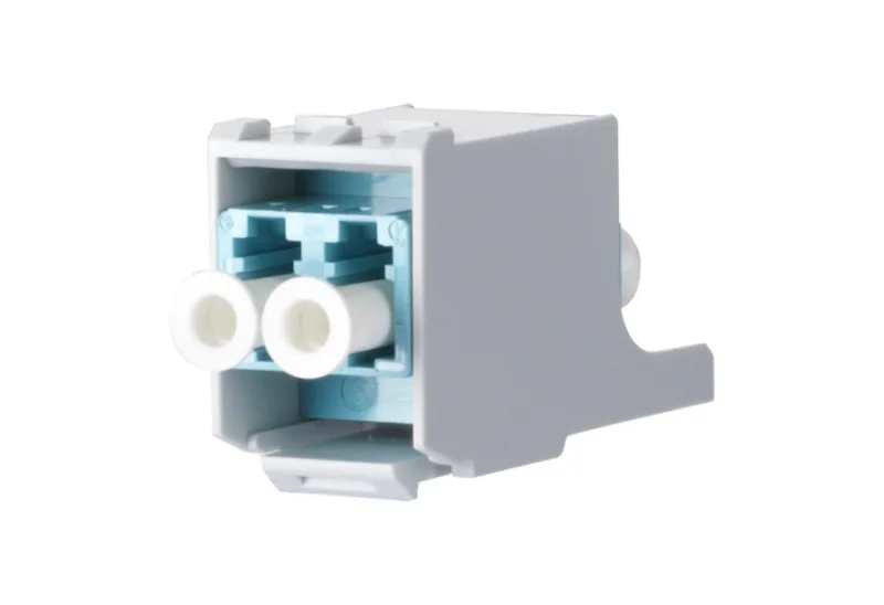 METZ CONNECT 15091072-I adaptador de fibra óptica LC Turquesa, Blanco