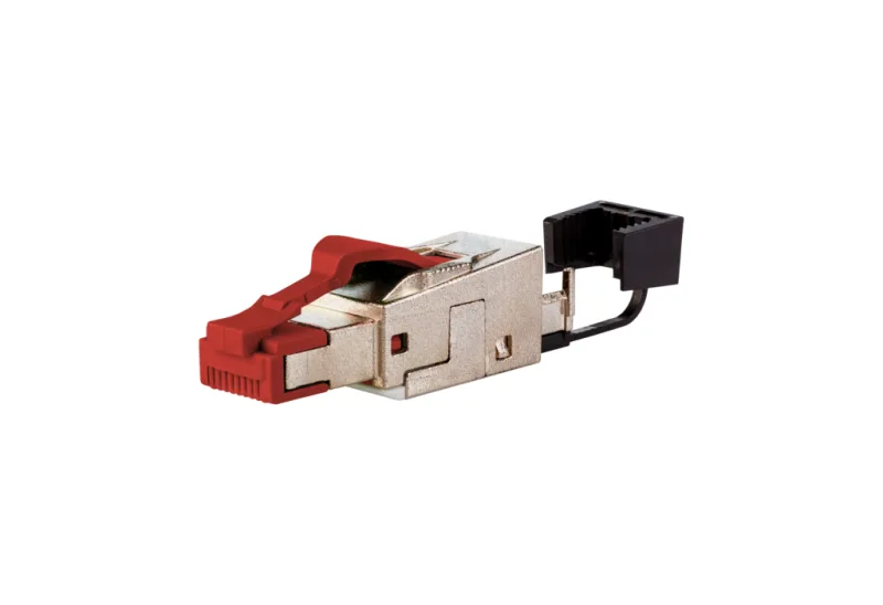METZ CONNECT 25G RJ45 field plug pro Rojo