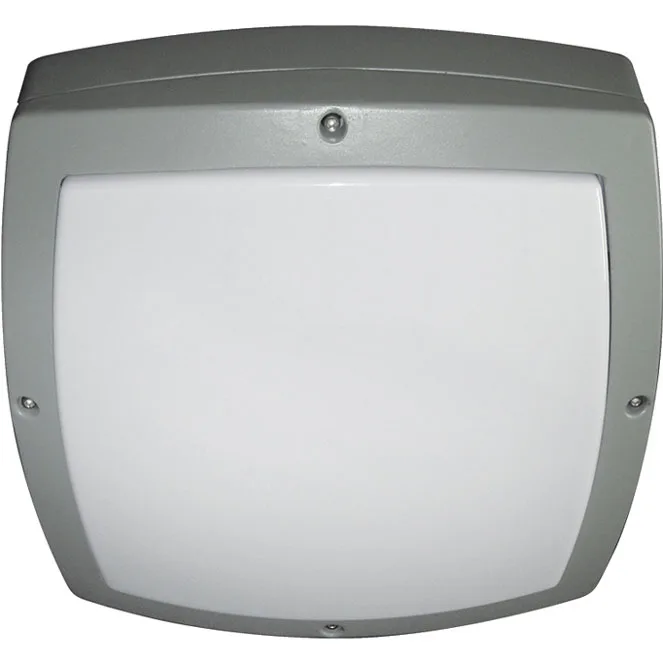 Plafón zambeze ip54 2xe27 l.35,5xan.35,5xal.13,5cm gris