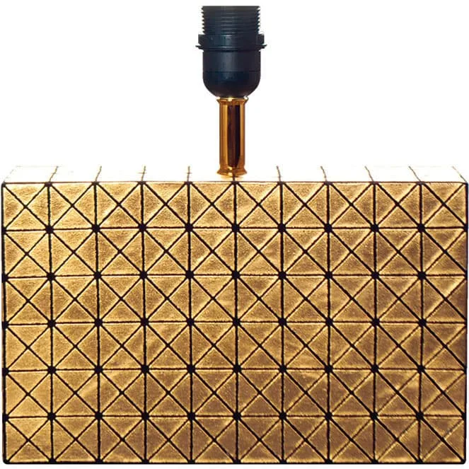 Base para sobremesa faro 1xe27 l.30xan.12xal.30cm oro/negro