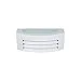 Aplique mississipi ip44 1xe27 l.29xan.12,5xal.10cm aluminio + policarbonato (pc) blanco