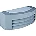 Aplique mississipi ip44 1xe27 l.29xan.12,5xal.10cm aluminio + policarbonato (pc) gris