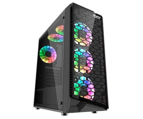 Caja gaming darkflash water square 5 / atx / rgb / cristal templado frontal - lateral / usb 3.0