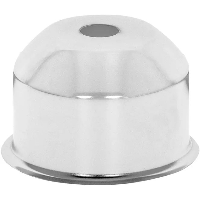 1/2 portalámparas e27 en metal cromado