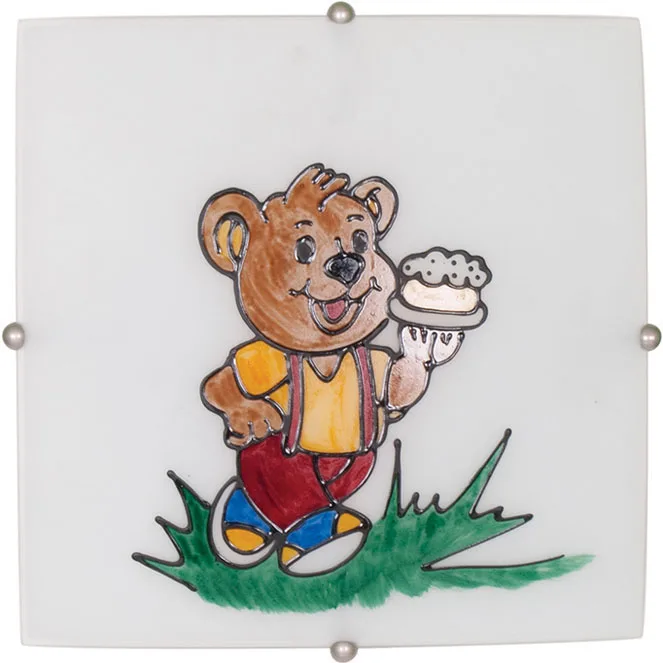 Plafón brier cuadrado 2xe27 l.30xan.30xal.0,6cm multi colores