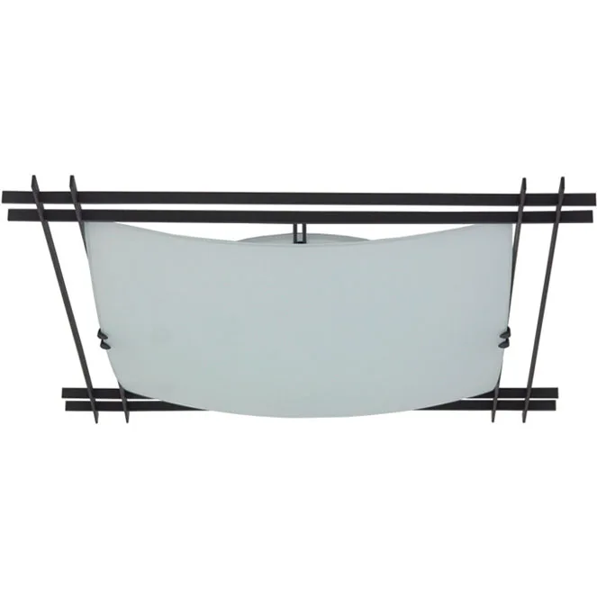 Plafón grenoble 2xe27 l.43xan.43xal.7cm marron