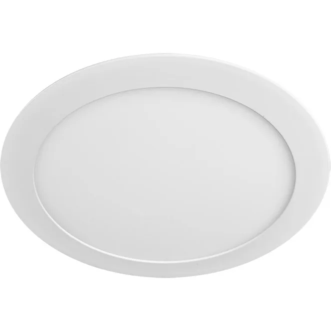 Downlight empotrable led evolution redondo 1x18w led 1200lm 3000k 120° al.0,2xd.22cm blanco