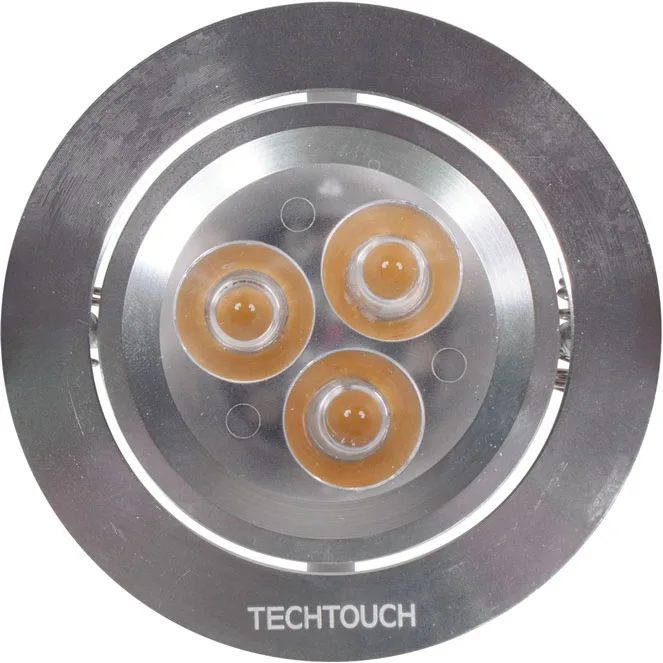 Downlight empotrable red redondo 3x3w led 30° al.0,3xd.7,7cm niquel