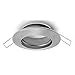 Aro empotrable inteca redondo fijo con tierra al.2,1xd.8cm niquel