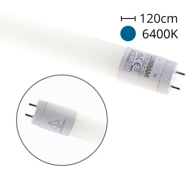 Tubo led g13 t8 value led 120cm 18w 6400k 1850lm -f