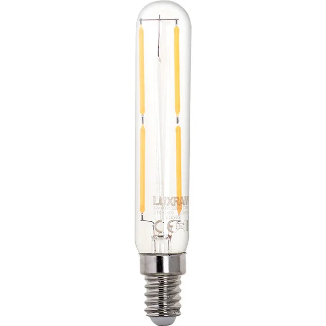 Bombilla e14 (fino) t20 classic decoled 4w 2700k 400lm transparente-a+