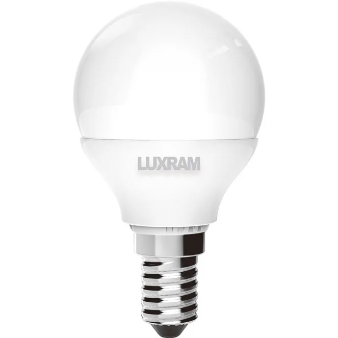 Bombilla e14 (fino) esférica value plus led 4w 6400k 400lm -a++