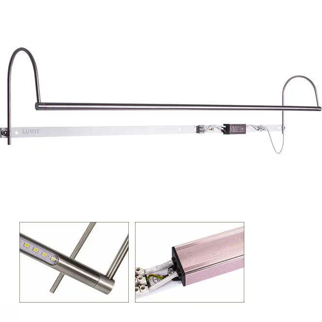 Aplique vhils 1x12w led 960lm 2700k l.92xan.15xal.18cm niquel