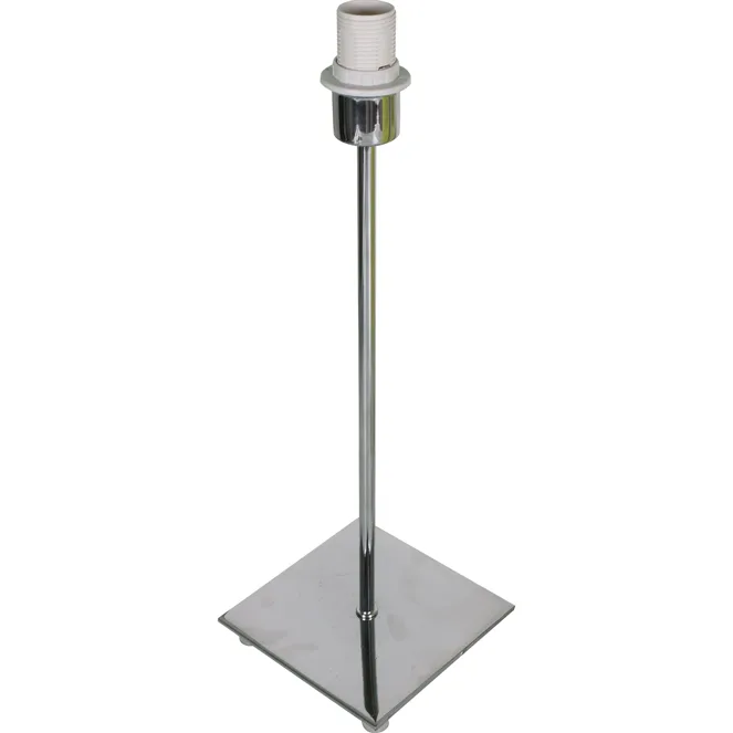 Base para sobremesa pic cuadrado 1xe14 l.13xan.13xal.40cm cromo