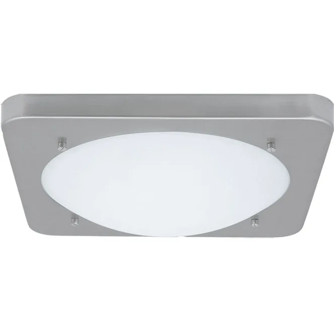 Plafón altamira cuadrado 1xe14 l.26xan.26xal.7cm niquel