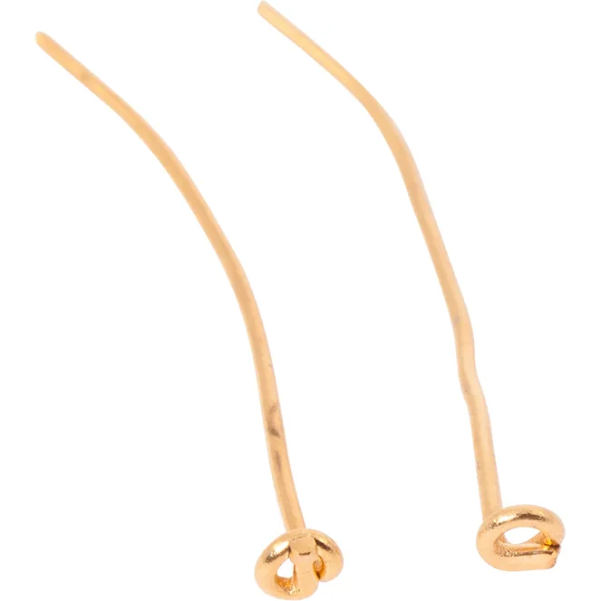 Clavo de latón 3xd.0,08cm dorado (caja 1000pc)