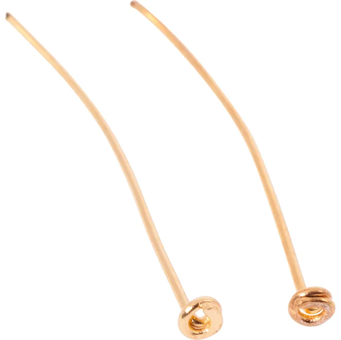 Clavo de latón 3,5xd.0,08cm dorado (caja 1000pc)