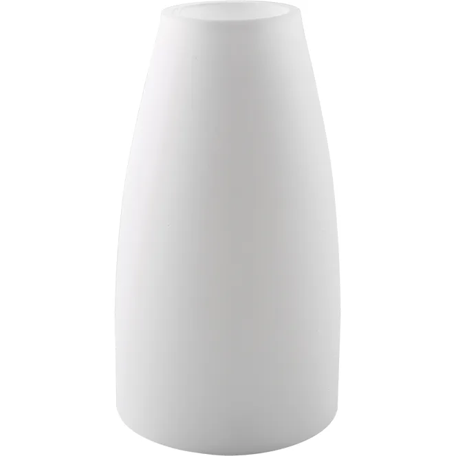 Tulipa en cristal blanco para portalámparas e14 14,5xd.8cm