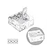 Conector compacto p/cable con palanca de apertura y cierre 3 poles 0,2-4mm2 450v 32a(caja 50pc)