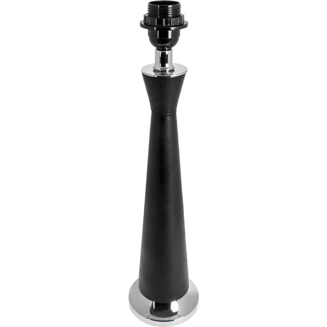 Base para sobremesa auriga grande 1xe27 al.47xd.11,5cm marron/cromo