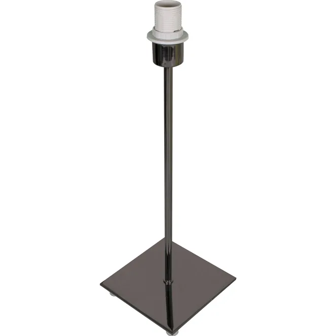 Base para sobremesa pic cuadrado 1xe14 l.13xan.13xal.40cm niquel