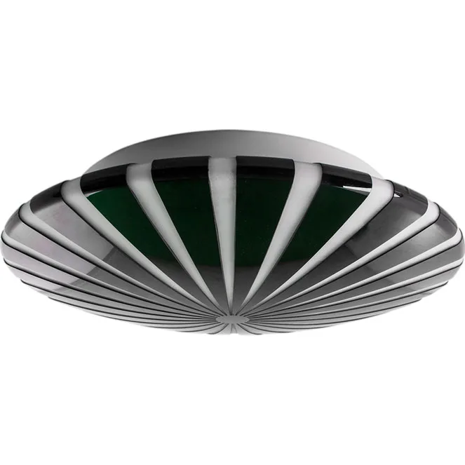 Plafón toropi pequeño 1xe14 al.7xd.26cm negro/blanco