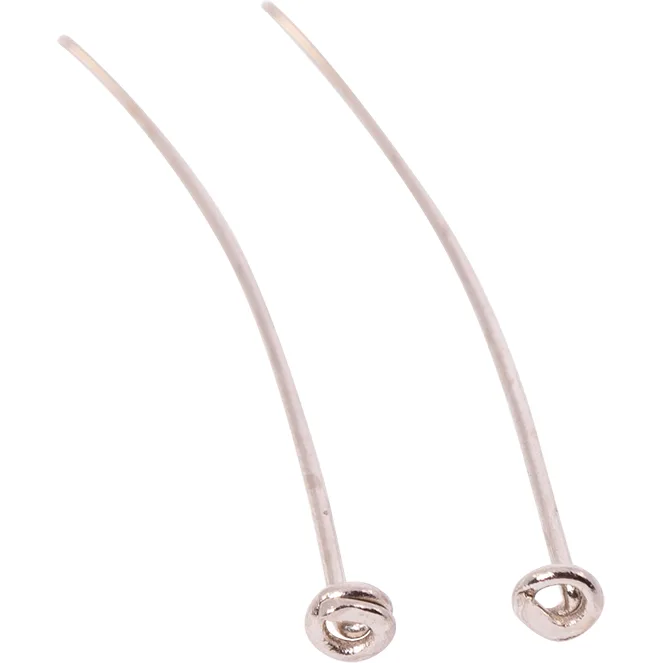 Clavo de latón 3,5xd.0,08cm níquel (caja 1000pc)