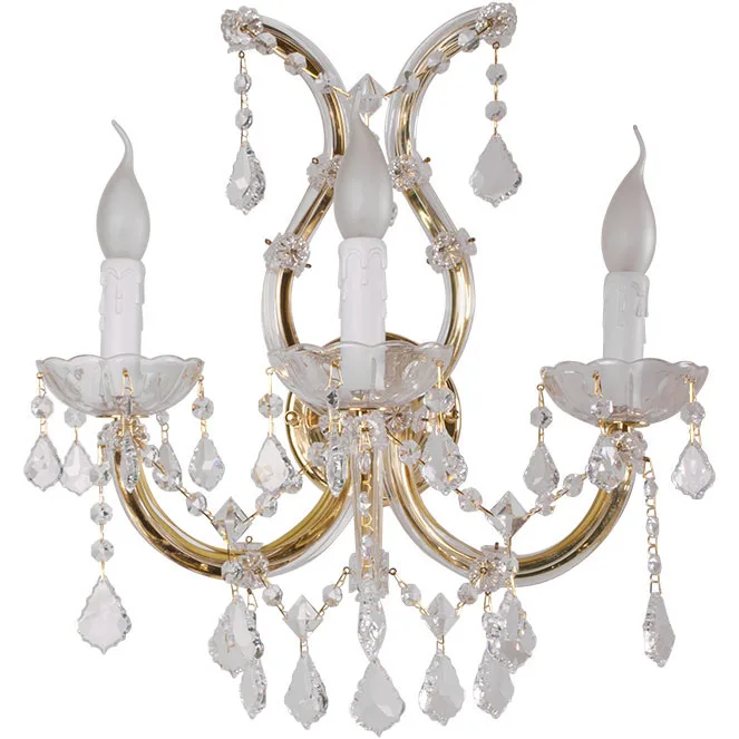 Aplique m.teresa 3xe14 oro pintado con spray