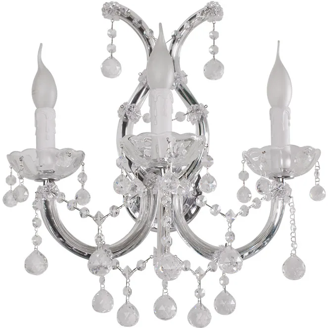 Aplique m.teresa 3xe14 cromo