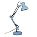 BEL AIR HOME - Lámpara de Escritorio LED Articulada Flexo Antigona | Diseño Vintage Retro | Altura Ajustable 34-67 cm | Metal Resistente | Ideal para Oficina y Hogar (AZUL MATE)
