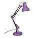 BEL AIR HOME - Lámpara de Escritorio LED Articulada Flexo Antigona | Diseño Vintage Retro | Altura Ajustable 34-67 cm | Metal Resistente | Ideal para Oficina y Hogar, (MORADO MATE)