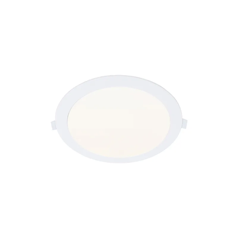 Downlight empotrable intego 2.0 pc redondo 12w led 1200lm 4000k 120° al.2,5xd.17,5cm blanco