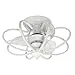 Ventilador DC KAI blanco D.60cm 3 aspas, con LED 120W 2500lm 3000-4000-6500K