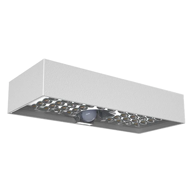 Aplique solar sandoval ip65 6w led 900lm 3000k l.23xal.4,27cm blanco
