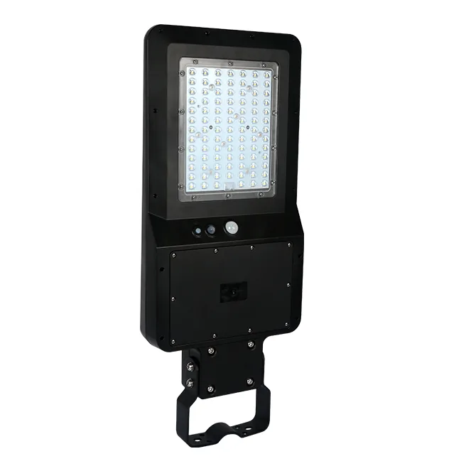 Aplique solar dalton con sensor y panel solar ip65 40w led 6000lm 6000k 90° l.28,97xan70,61xal7,36cm