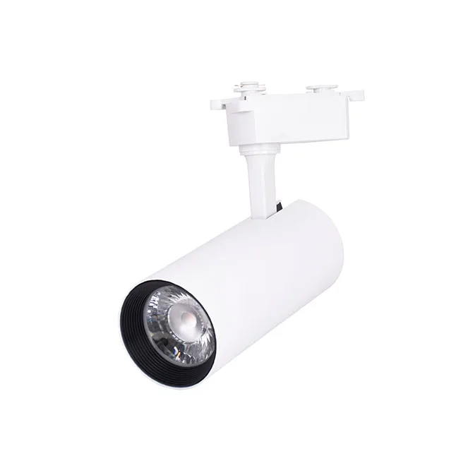 Foco para carriles line pro x2 (2 hilos) 15w led 1300lm 4000k 36° l.7,4xan.5xal.20cm aluminio blanco