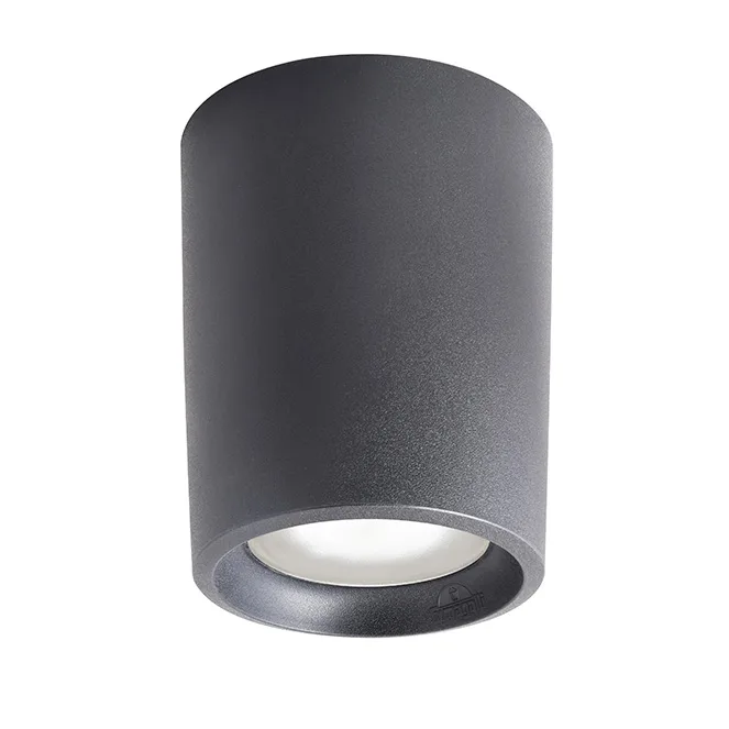 Foco livia 1xe27 30w con pulsador cct (2colores) ip55 al.22xd.18cm resina negra