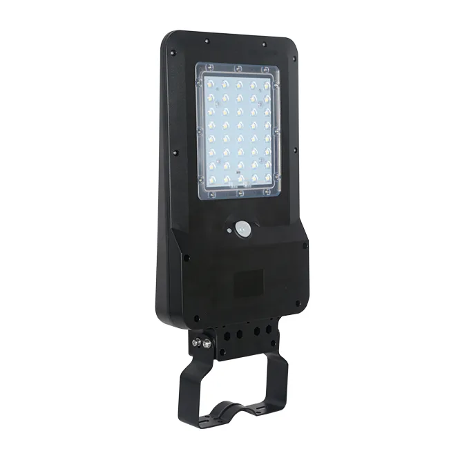Aplique solar dalton con sensor y panel solar ip65 15w led 1600lm 6000k 90° l.23,19xan.49,25xal5,8cm