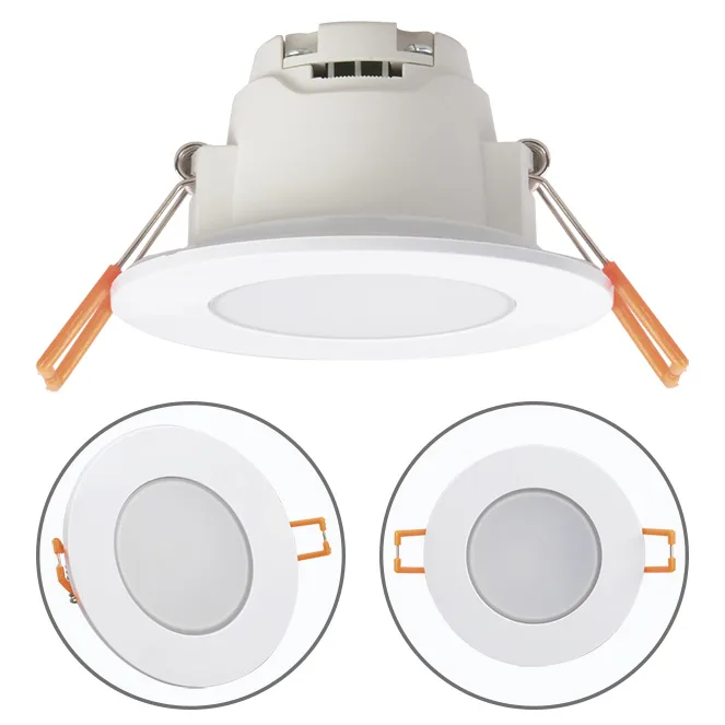 Downlight empotrable xelim redondo ip65 1x5w led 350lm 6500k 120° al.0,25xd.9cm blanco