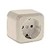 Enchufe Simple Ancient Beige 6x6x4,5