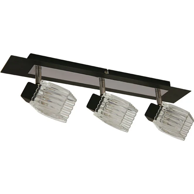 Aplique diogo 3xg9 l.45,5xan.7,5xal.15cm wengue/cromo